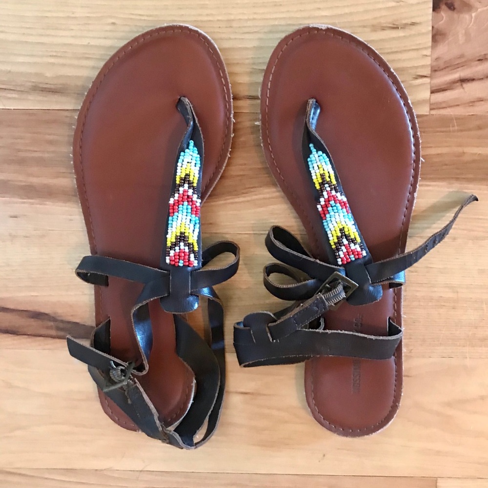 Mossimo supply co beaded sandals